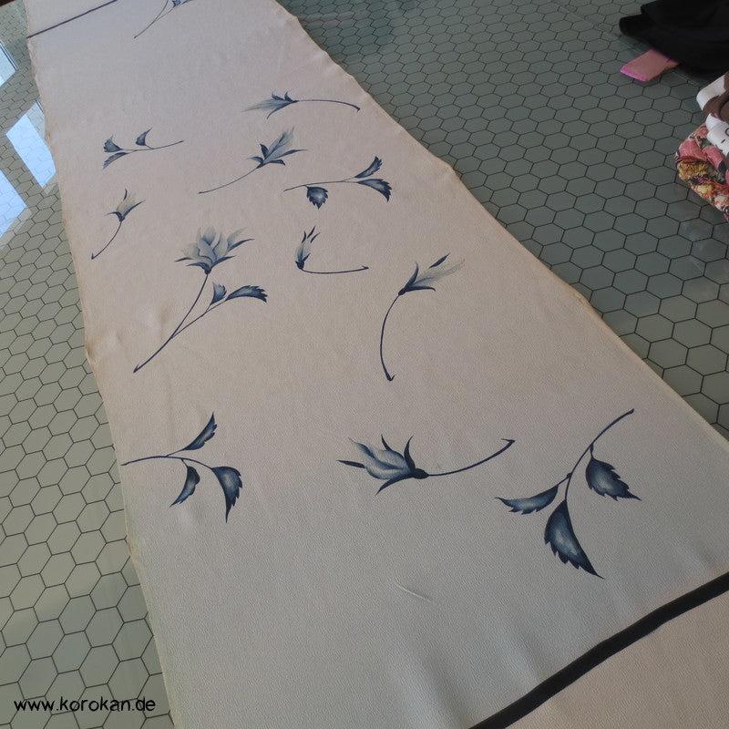 Panel Muster Stoff für Kimono - Blumen, Blätter, abstrakt