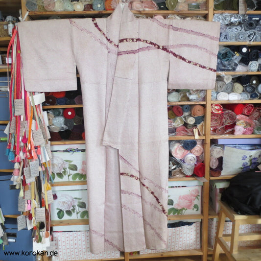 Antiker Shibori - Stickerei Homongi Kimono