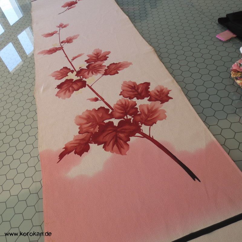 Panel Muster Stoff für Kimono - Blumen, Blätter, abstrakt