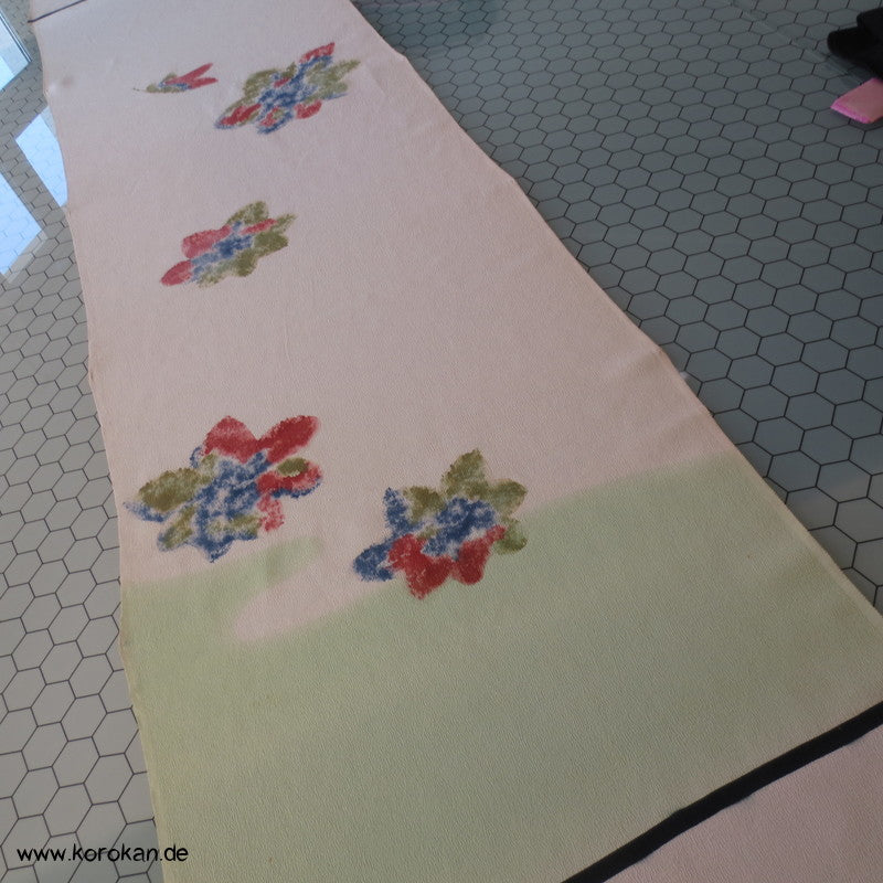 Panel Muster Stoff für Kimono - Blumen, Blätter, abstrakt