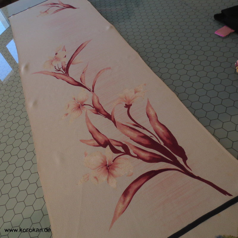 Panel Muster Stoff für Kimono - Blumen, Blätter, abstrakt