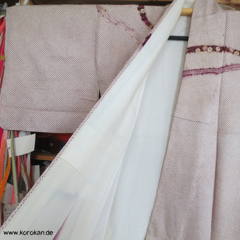 Antiker Shibori - Stickerei Homongi Kimono