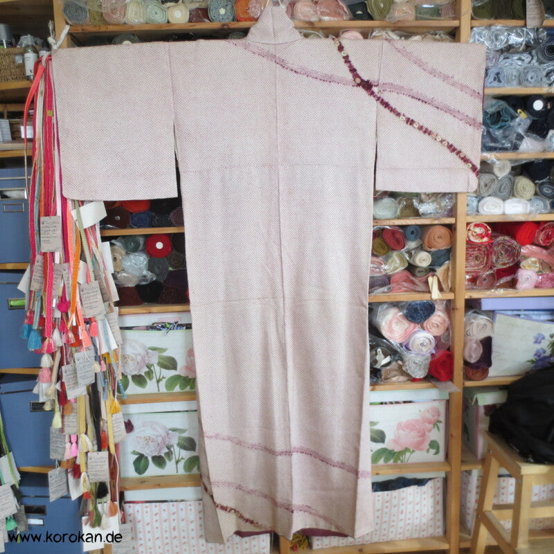 Antiker Shibori - Stickerei Homongi Kimono