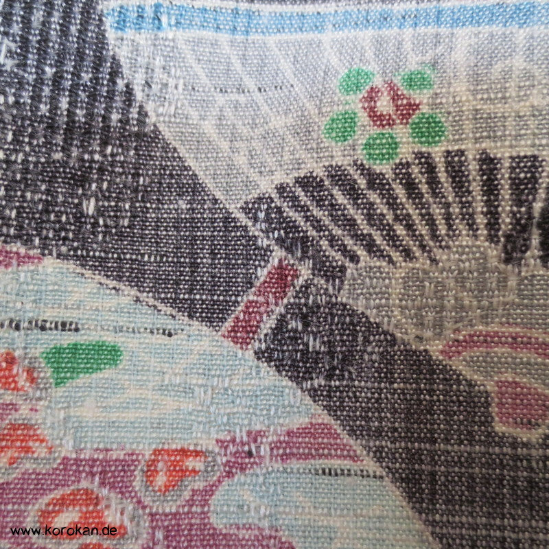 Bangasa Papierschirme Hitoe - ungefütterter Kimono aus Mischgewebe