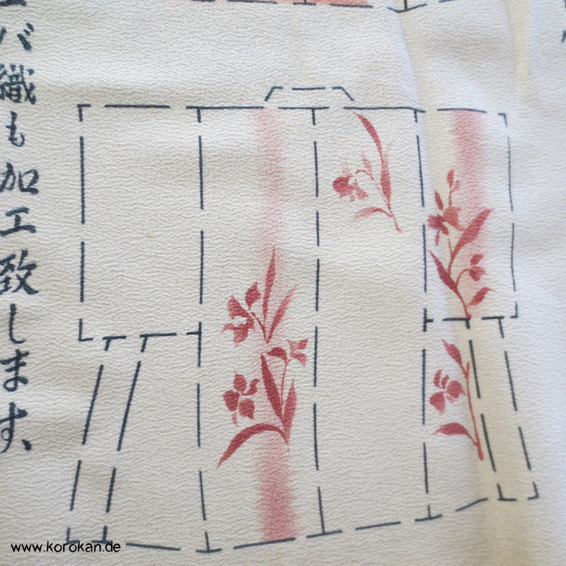 Panel Muster Stoff für Kimono - Blumen, Blätter, abstrakt
