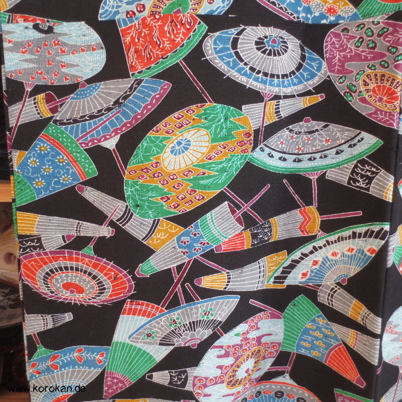 Bangasa Papierschirme Hitoe - ungefütterter Kimono aus Mischgewebe