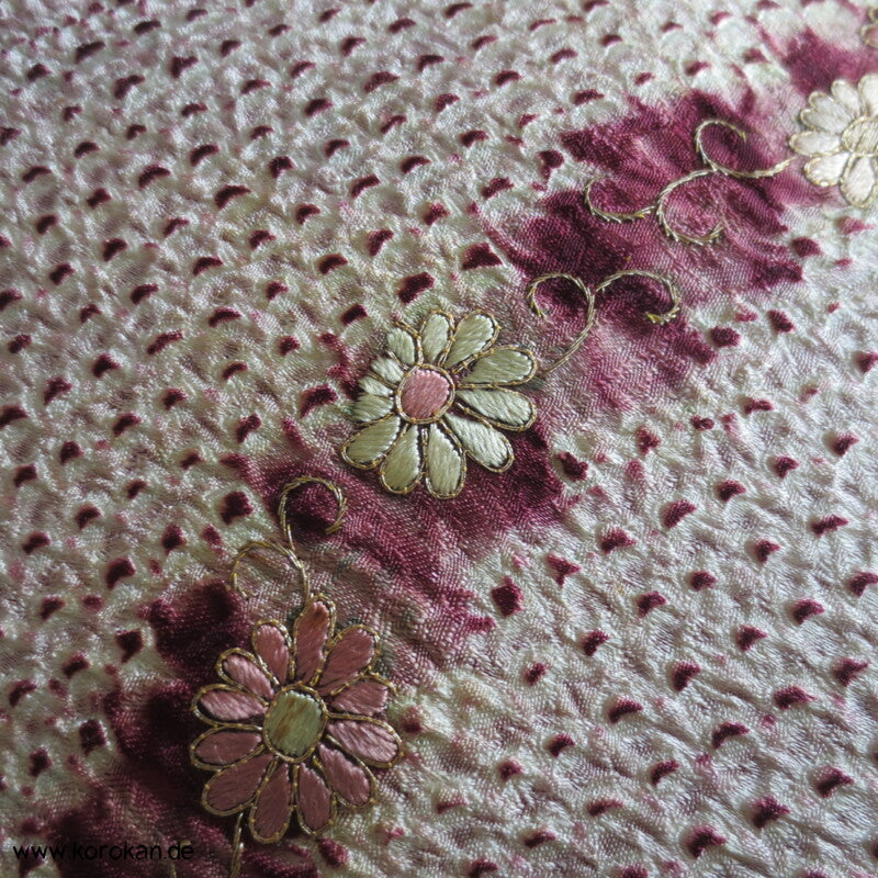 Antiker Shibori - Stickerei Homongi Kimono