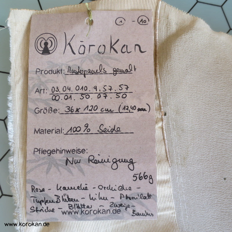 Panel Muster Stoff für Kimono - Blumen, Blätter, abstrakt