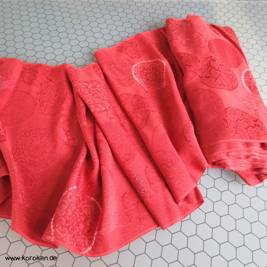 Shibori Spiegel Kimono Seiden Damast Stoffrolle