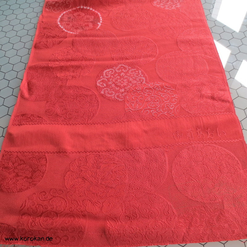 Shibori Spiegel Kimono Seiden Damast Stoffrolle