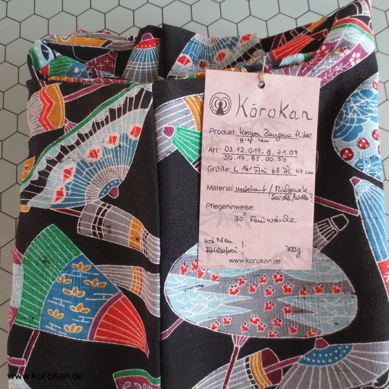 Bangasa Papierschirme Hitoe - ungefütterter Kimono aus Mischgewebe