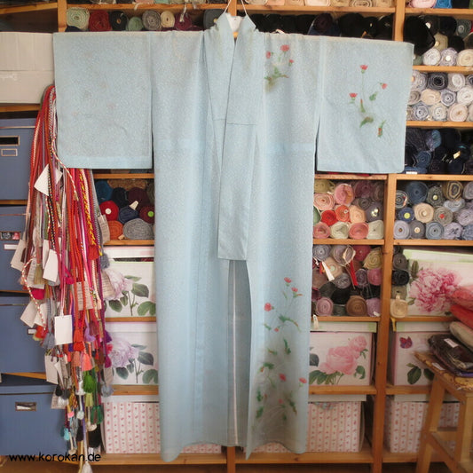 bunte Disteln Hitoe Homongi Kimono