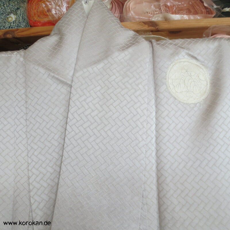 gestickte Mon Siegel Seiden Homongi Kimono