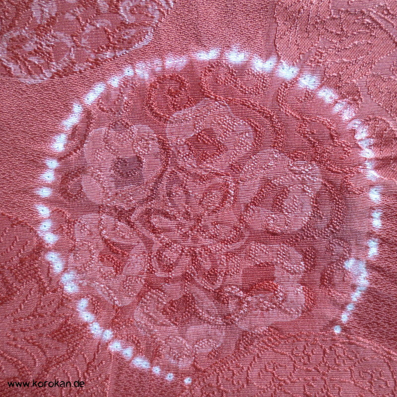 Shibori Spiegel Kimono Seiden Damast Stoffrolle