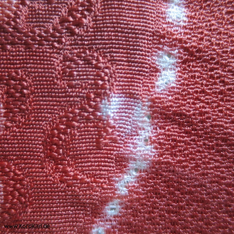 Shibori Spiegel Kimono Seiden Damast Stoffrolle