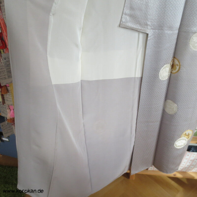 gestickte Mon Siegel Seiden Homongi Kimono