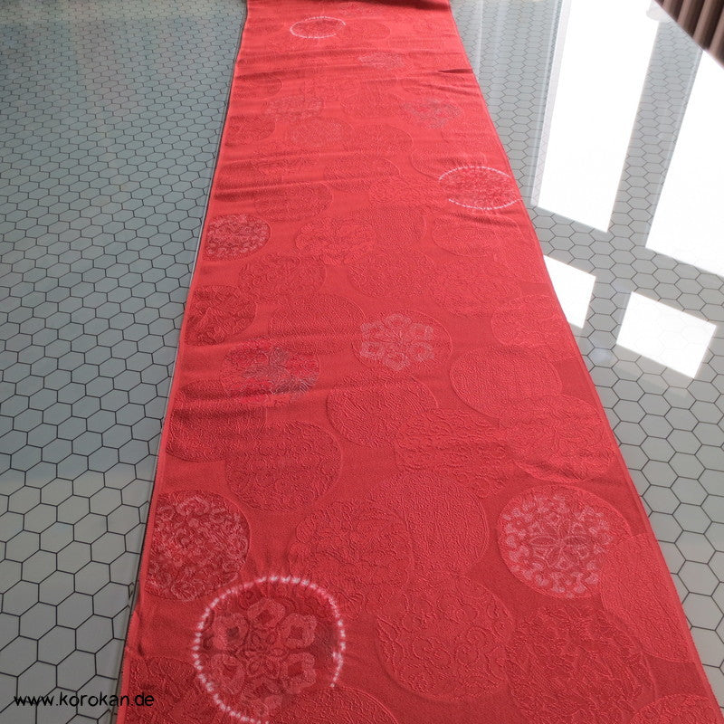 Shibori Spiegel Kimono Seiden Damast Stoffrolle