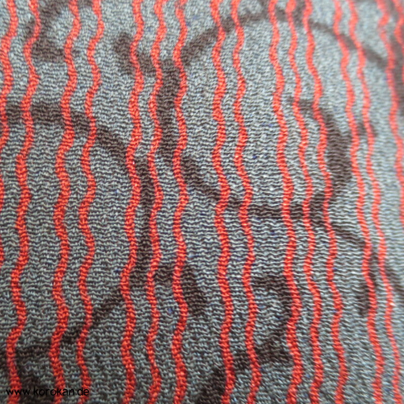 Karakusa Arabesken Haori - Kimono Jacke Seiden Chirimen Crepe
