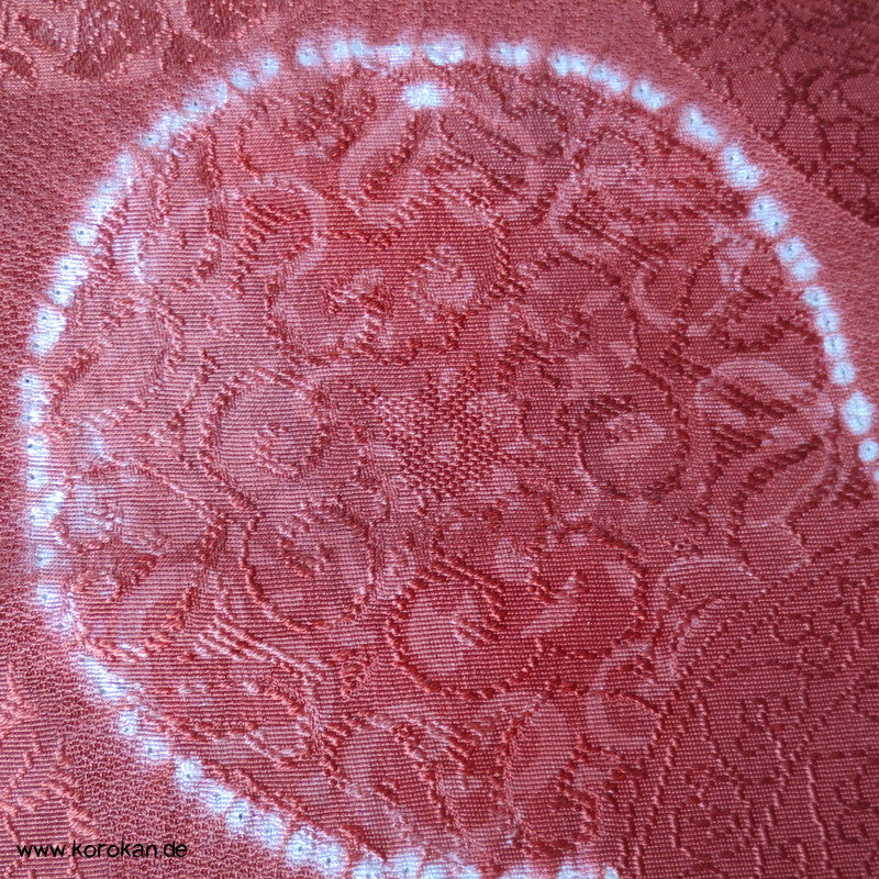 Shibori Spiegel Kimono Seiden Damast Stoffrolle