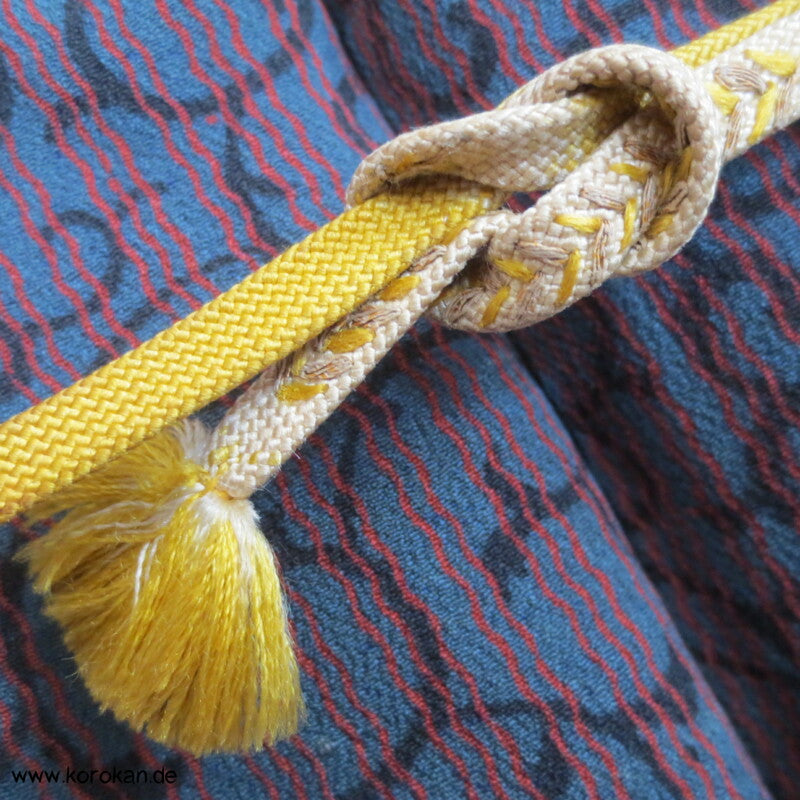 Karakusa Arabesken Haori - Kimono Jacke Seiden Chirimen Crepe