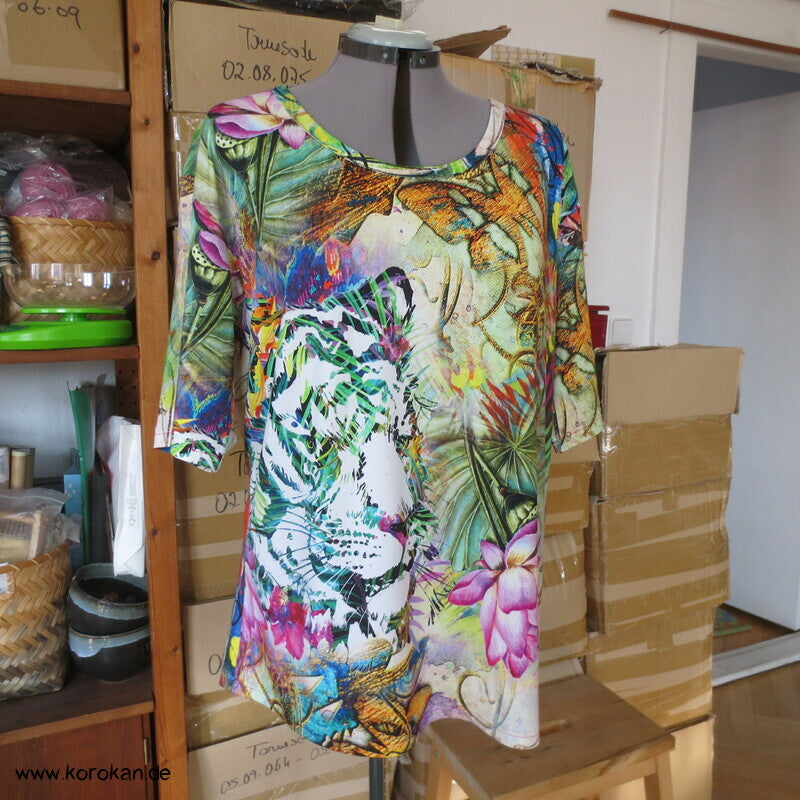 Tiger T Shirt Viskosejersey Halbarm