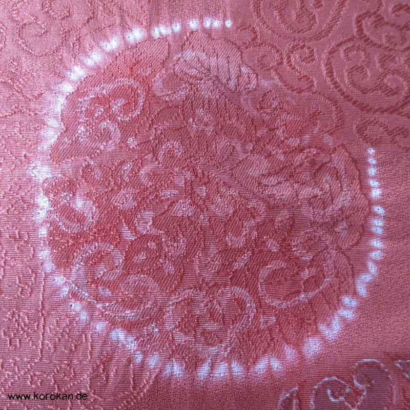 Shibori Spiegel Kimono Seiden Damast Stoffrolle