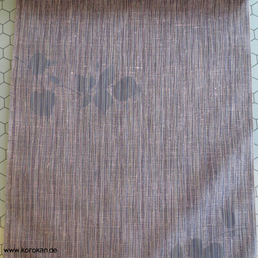 Blätter eingewebt Streifen Kasuri Kimono Wolljacquard