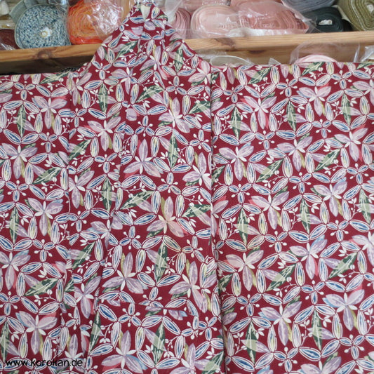 Shippo Muster aus Bambusblättern Komon Kimono