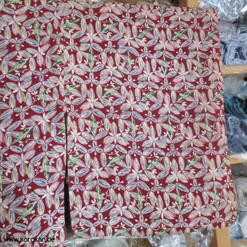 Shippo Muster aus Bambusblättern Komon Kimono