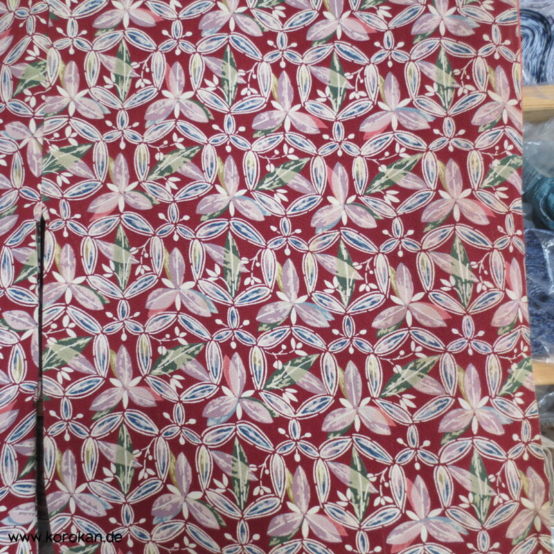Shippo Muster aus Bambusblättern Komon Kimono