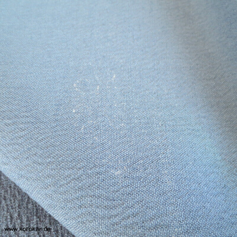 Fächer auf indigoblau Kimono Wollkrepp