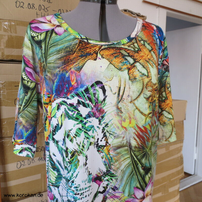 Tiger T Shirt Viskosejersey Halbarm
