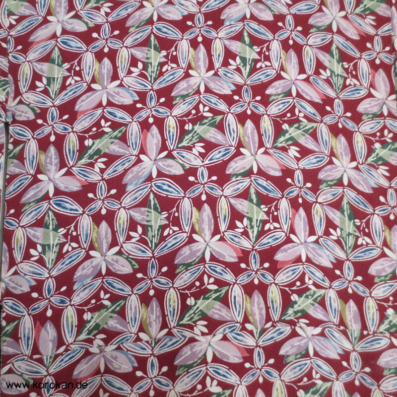 Shippo Muster aus Bambusblättern Komon Kimono