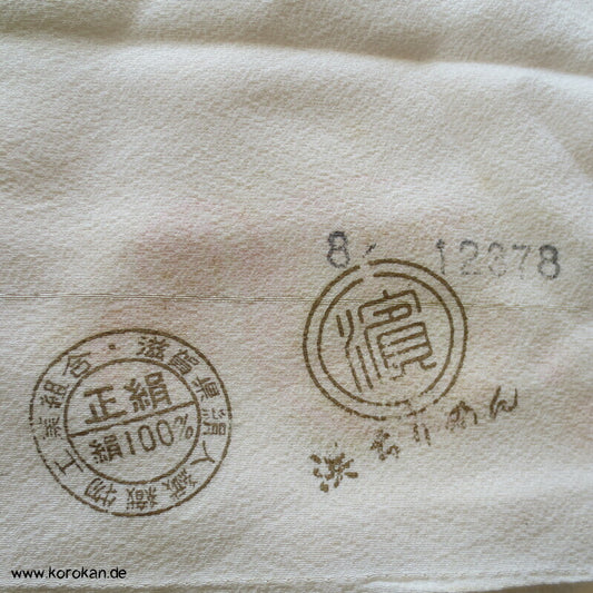 japanische natur Chirimen Crepe Seide Tanmono Kimono Stoffrolle