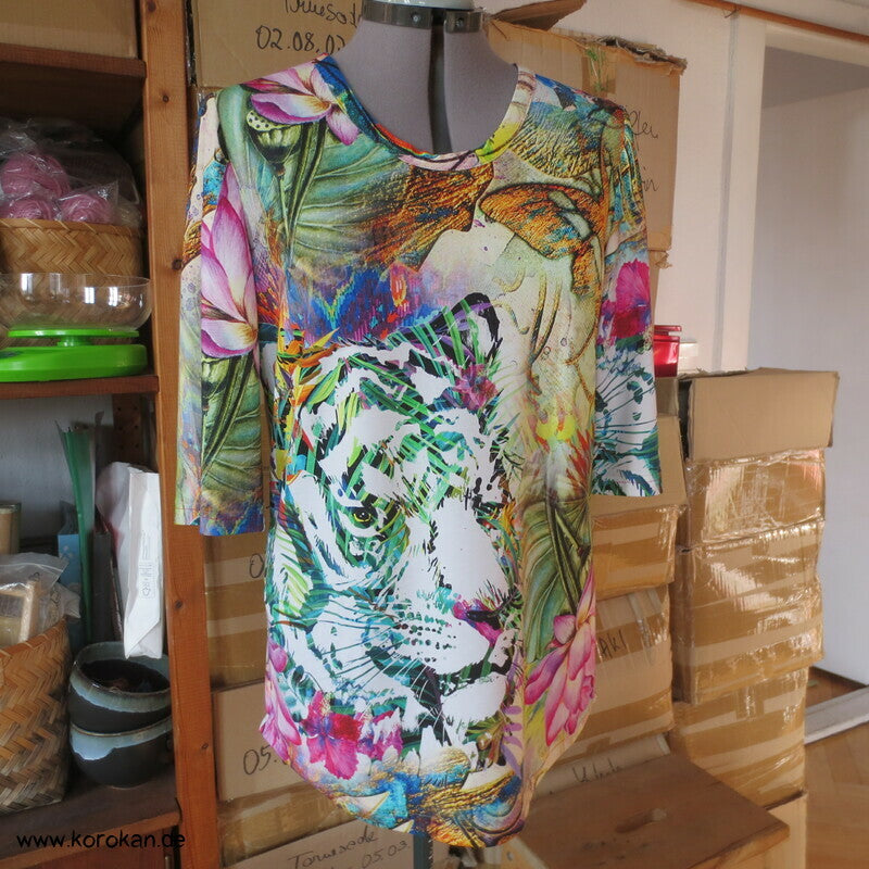 Tiger T Shirt Viskosejersey Halbarm