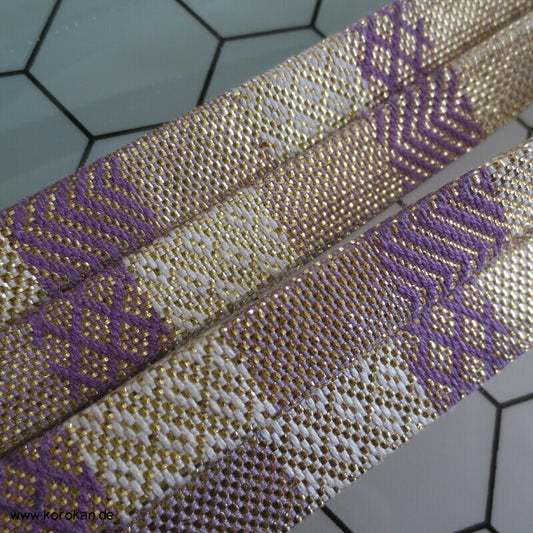 Saganishiki Obijime Seidenbrokat, Diamantmuster