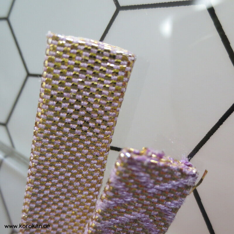 Saganishiki Obijime Seidenbrokat, Diamantmuster