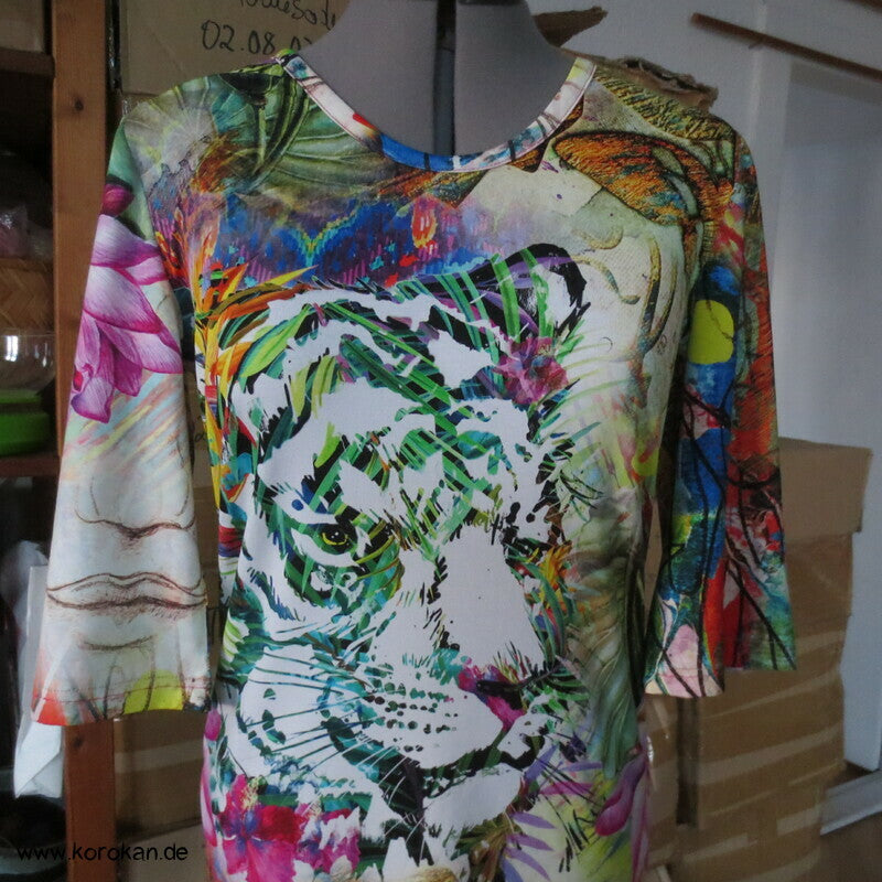 Tiger T Shirt Viskosejersey Halbarm