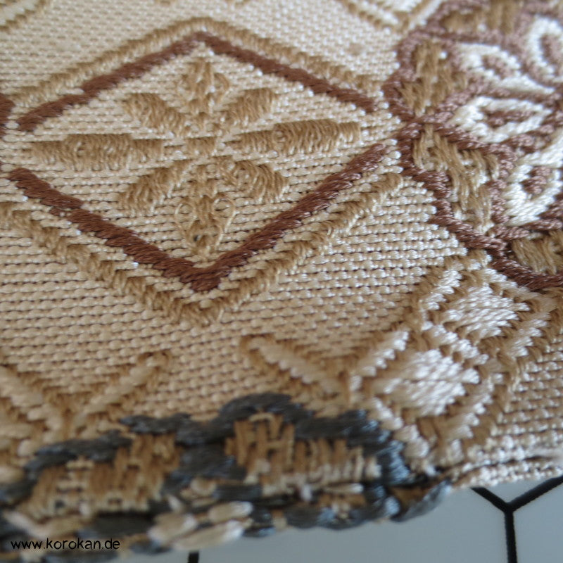 Mini Maru Obi Seidenjacquard, Set, Deckchen, Tischmittelstück, Fukusa