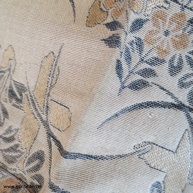 oliv / gold / schwarz Araihari Stoff für Maru Obi