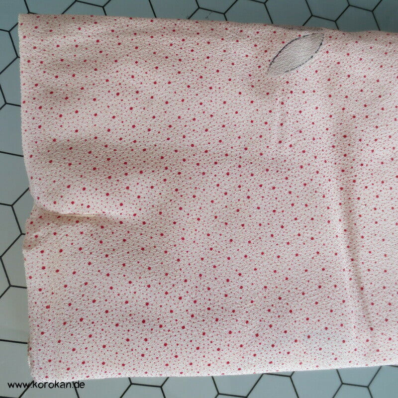 kleine Punkte, Shippo Chirimen Crepe Seide Araihari Kimono