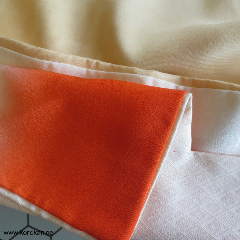 bunte brechende Wellen Seidendamast Homongi Kimono