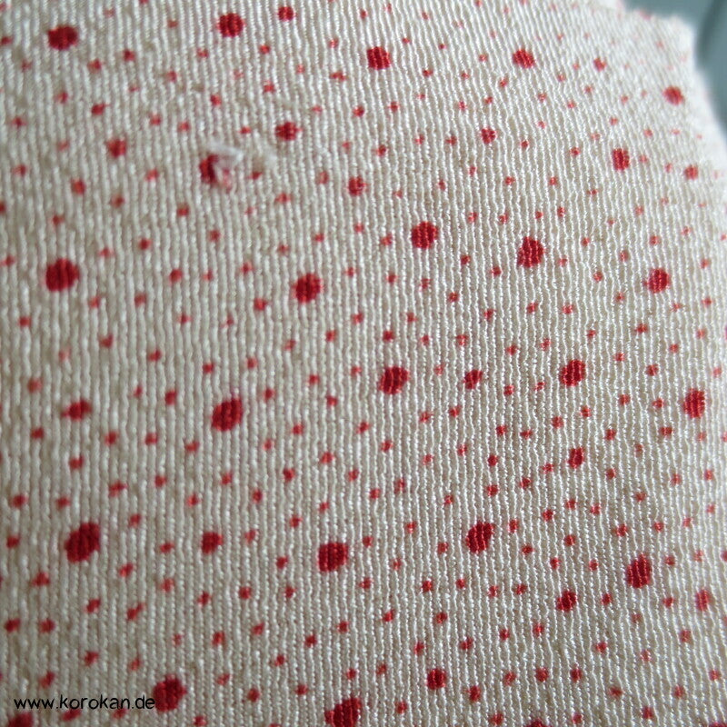 kleine Punkte, Shippo Chirimen Crepe Seide Araihari Kimono