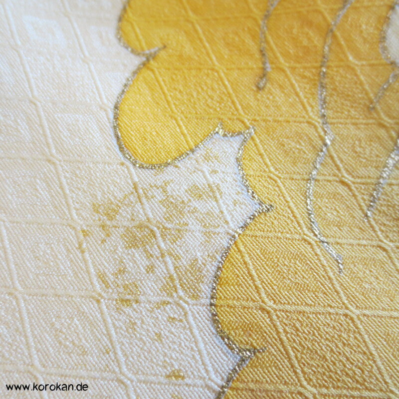 bunte brechende Wellen Seidendamast Homongi Kimono
