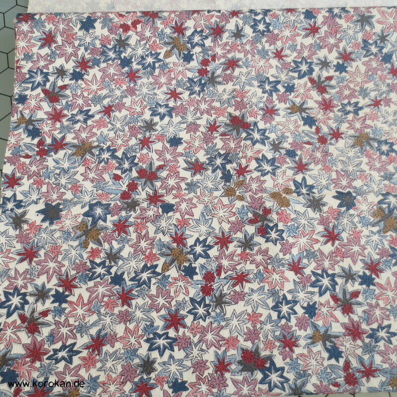 Ahornblatt Araihari Kimono Chirimen Crepe Seide