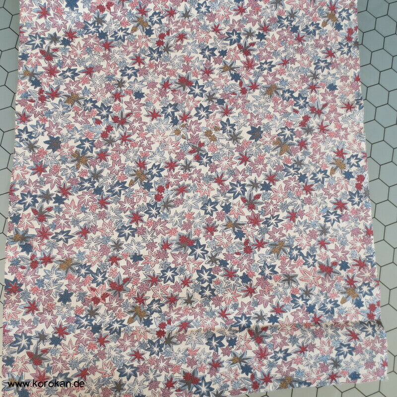 Ahornblatt Araihari Kimono Chirimen Crepe Seide