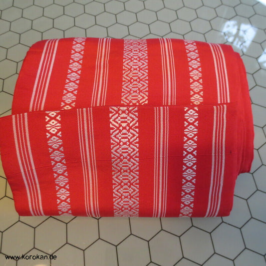 Han Haba Kimono Gürtel rot Hakata Streifen