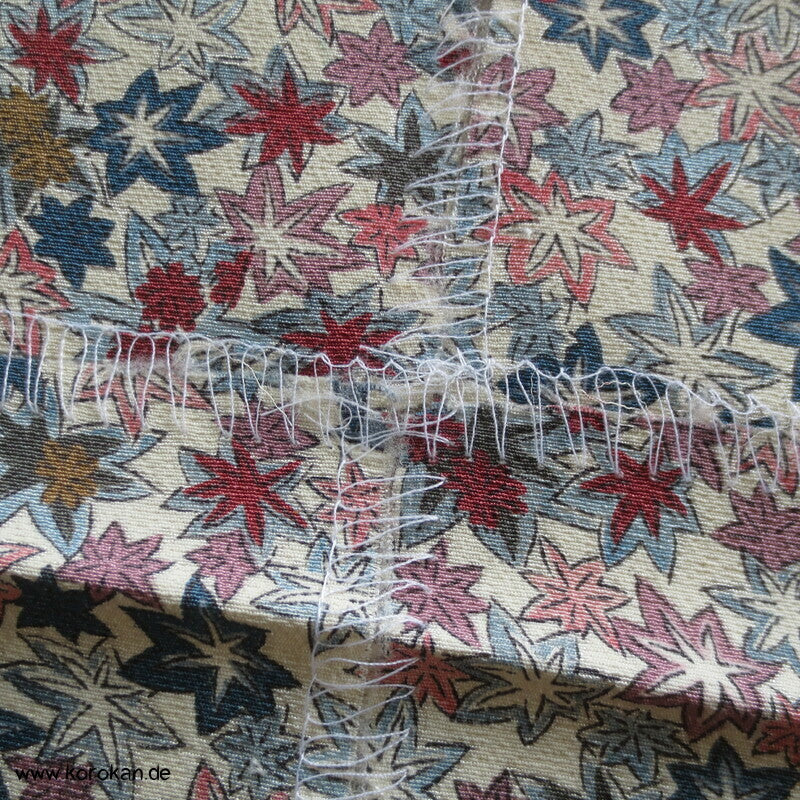 Ahornblatt Araihari Kimono Chirimen Crepe Seide