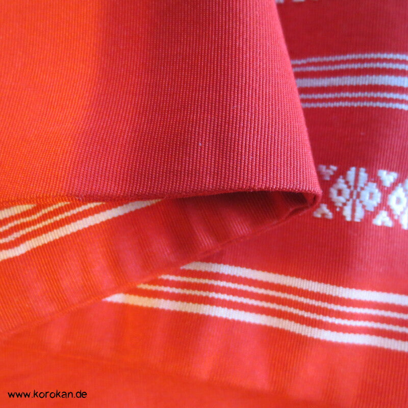 Han Haba Kimono Gürtel rot Hakata Streifen