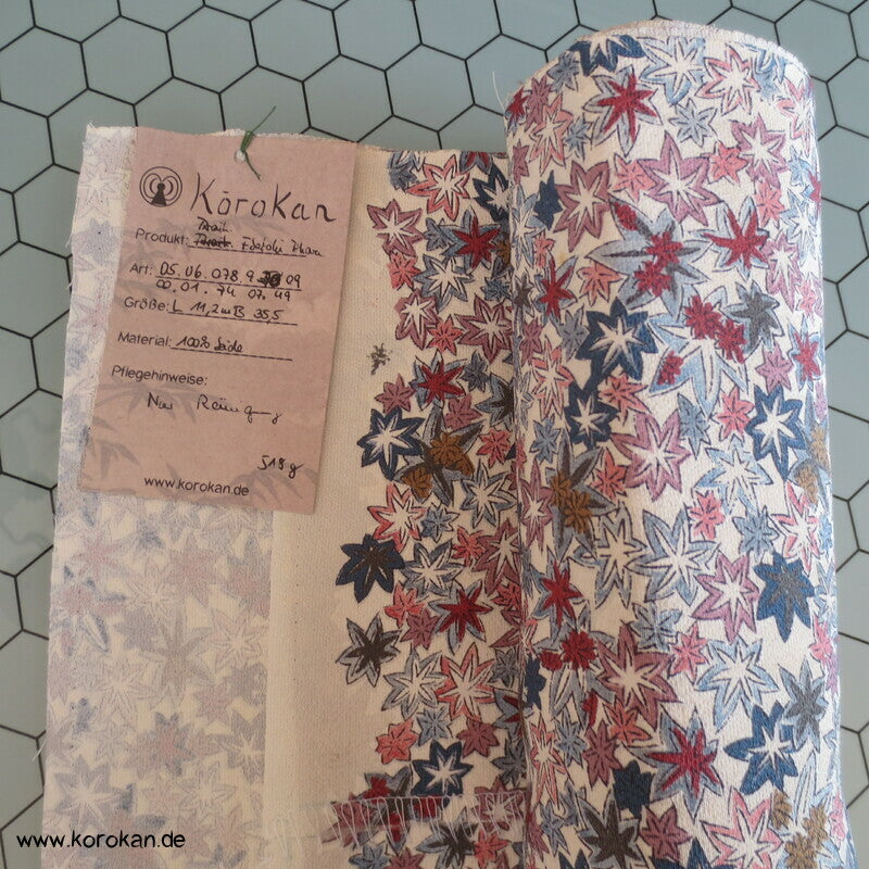Ahornblatt Araihari Kimono Chirimen Crepe Seide